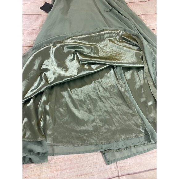 NWT Lulu's Women's Sage Flutter Sleeve Wrap Maxi Dress - Small - Picture 13 of 15